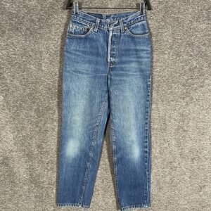 VTG Levi's Mom Jeans Women 26 Blue Med Wash High Rise 100% Cotton 26x26 Made USA